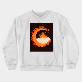 Mountains On Moon Crewneck Sweatshirt